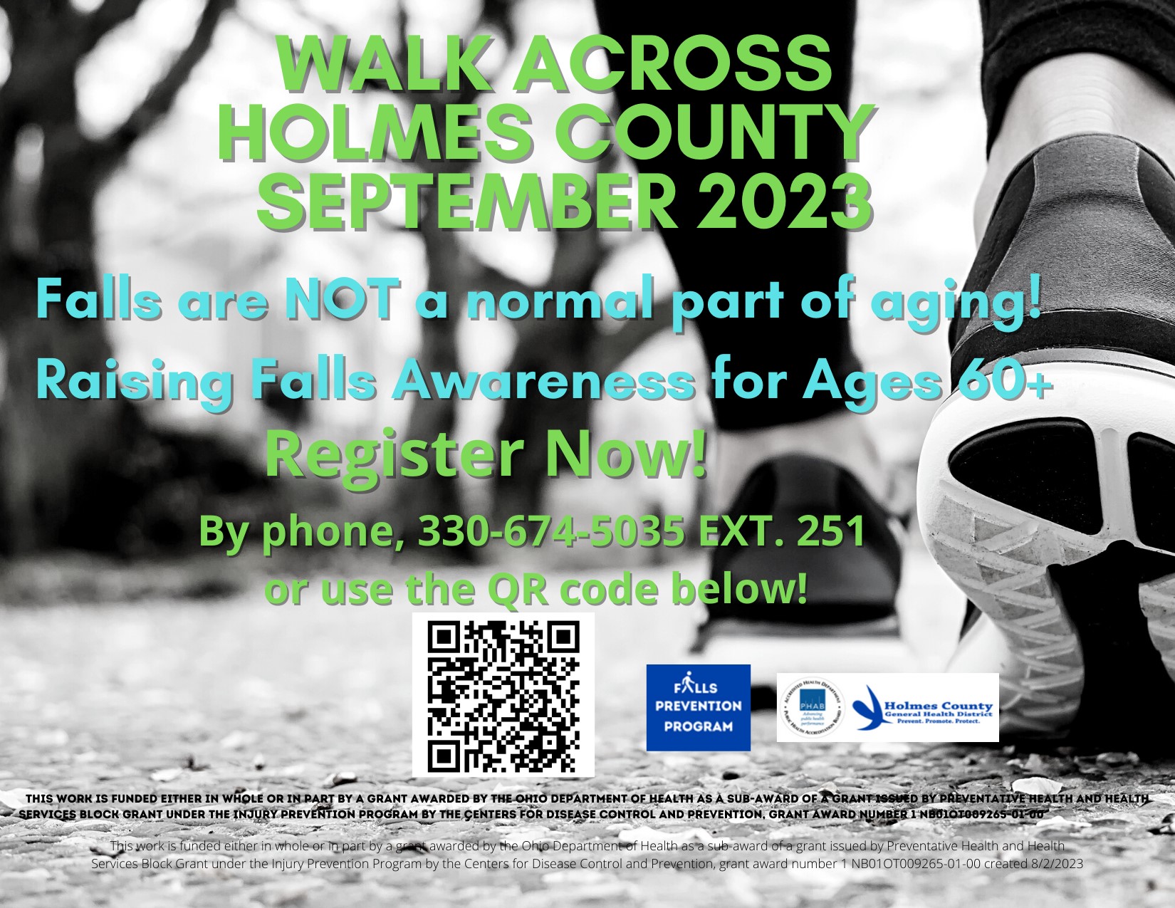 WAHC 2023 flyer with QR code